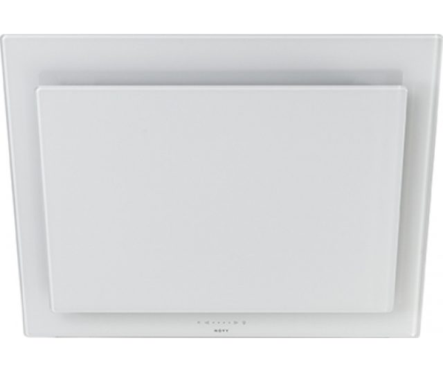 Novy 7851 wand afzuigkap schuin - Vision - wit glas