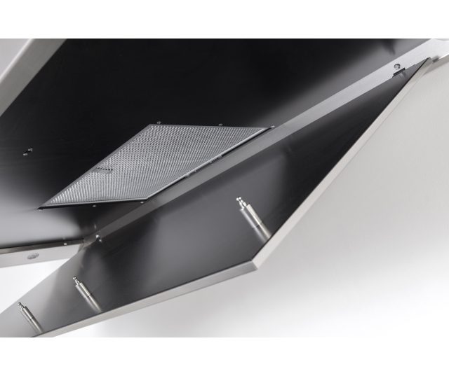 Novy 7610 wand afzuigkap - roestvrijstaal - 120 cm. breed