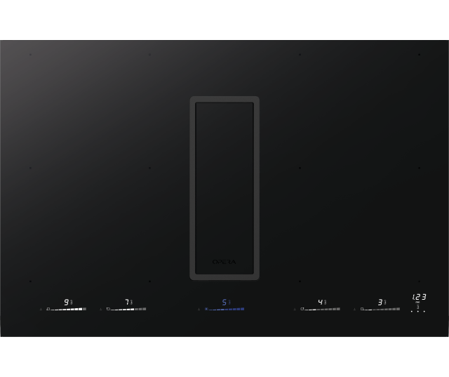 OPERA inductie kookplaat met afzuiging inbouw PRIMA PRO