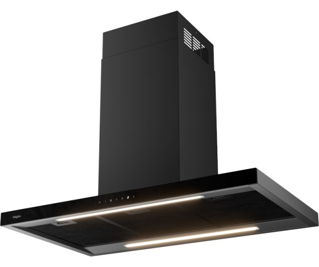 Pelgrim BEGA970MAT eiland afzuigkap - zwart