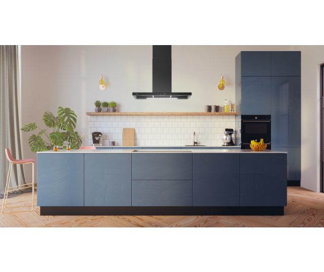 Pelgrim BEGA970MAT eiland afzuigkap - zwart