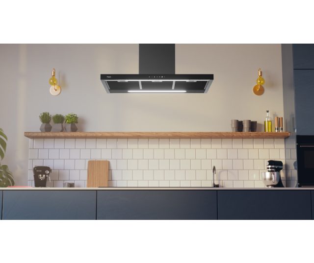 Pelgrim BEGA970MAT eiland afzuigkap - zwart