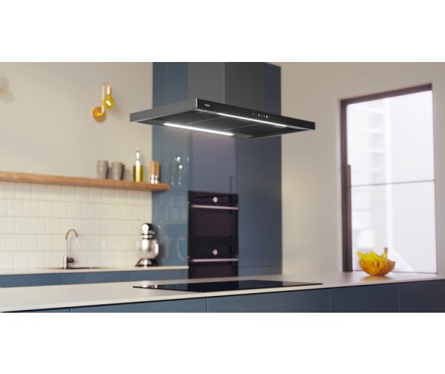 Pelgrim BEGA970MAT eiland afzuigkap - zwart