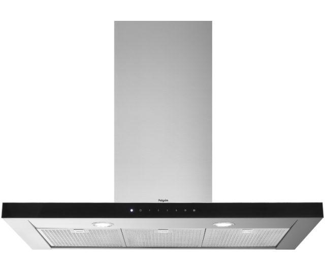 Pelgrim BSG970RVS wand roestvrijstaal afzuigkap