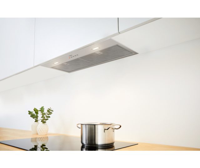 Pelgrim ISW771RVS inbouw afzuigkap - 70 cm. - roestvrijstaal