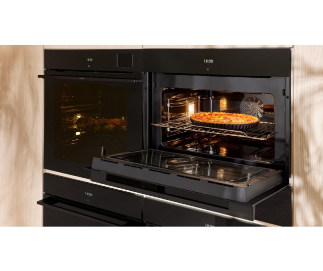 Pelgrim OFS860 inbouw combi-stoomoven - zwart