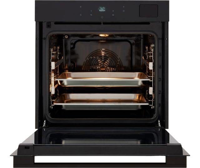 Pelgrim OFS860 inbouw combi-stoomoven - zwart