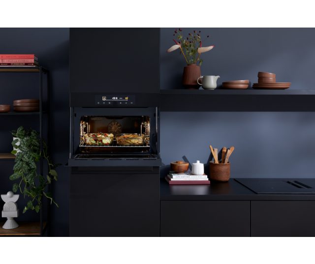 Pelgrim OM540MAT inbouw oven met magnetron - mat zwart