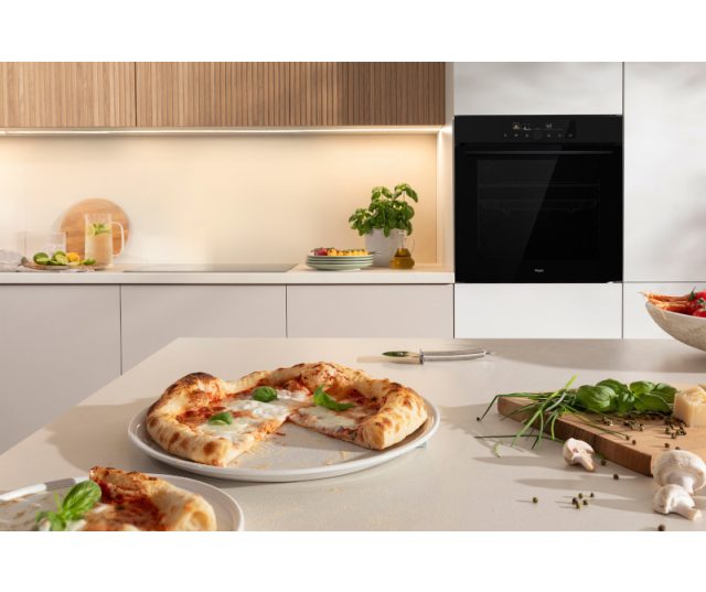 Pelgrim OPP560MAT inbouw oven met pizza functie - matzwart