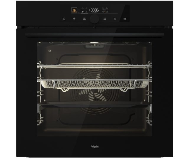 Pelgrim OPP560MAT inbouw oven met pizza functie - matzwart