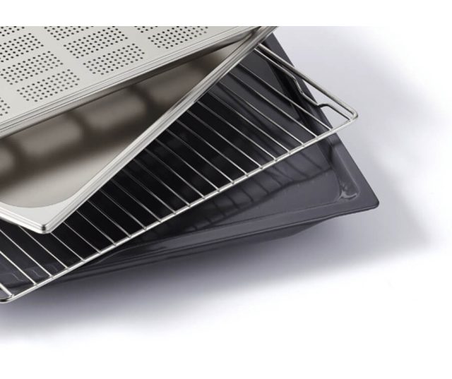 Pelgrim OVM824RVS inbouw oven - roestvrijstaal - nis 45 cm.