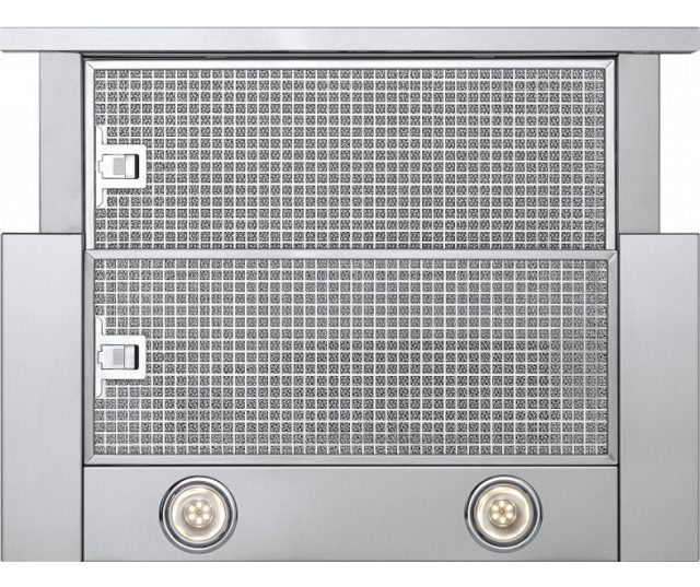 De Pelgrim SLK985RVS afzuigkap vlakscherm heeft LED verlichting voor een helder licht op uw kookplaat