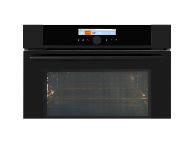 Pelgrim MAC834MAT inbouw oven met magnetron - matzwart