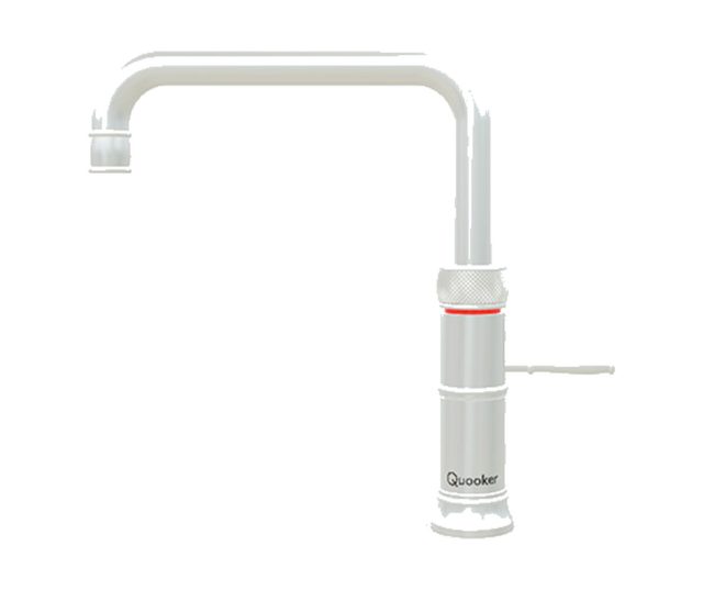 QUOOKER kokend water kraan Classic Fusion Square Roestvrijstaal