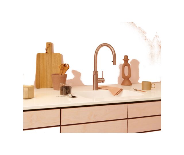 QUOOKER kokend water kraan Flex Square Rosé koper