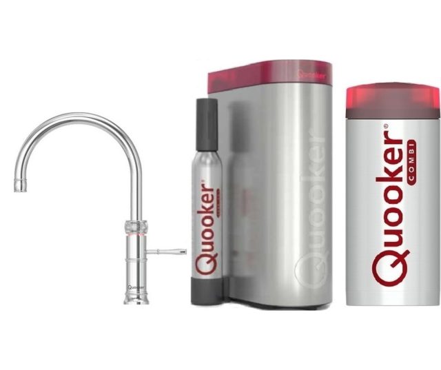 Quooker COMBI & CUBE Classic Fusion Round koud, bruisend en kokend water kraan
