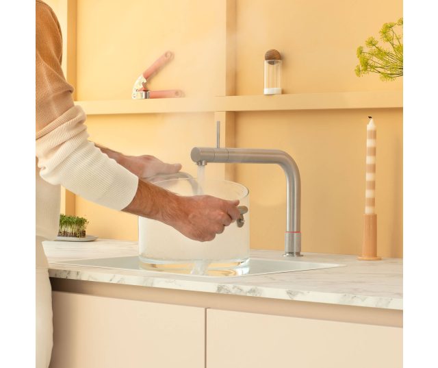Quooker PRO3 & CUBE Front koud, bruisend en kokend water kraan