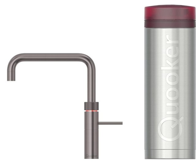 Quooker PRO3 Fusion Square GUNMETAL- kokend water kraan