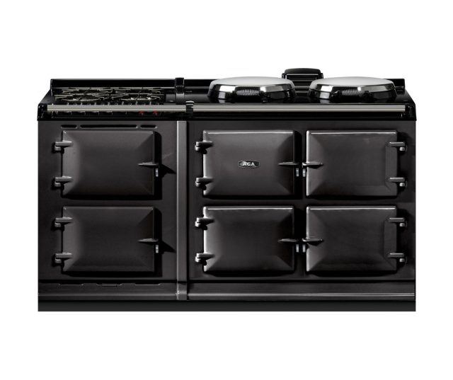 AGA fornuis elektrisch R7 Classic 160 3-oven met gasmodule Zwart