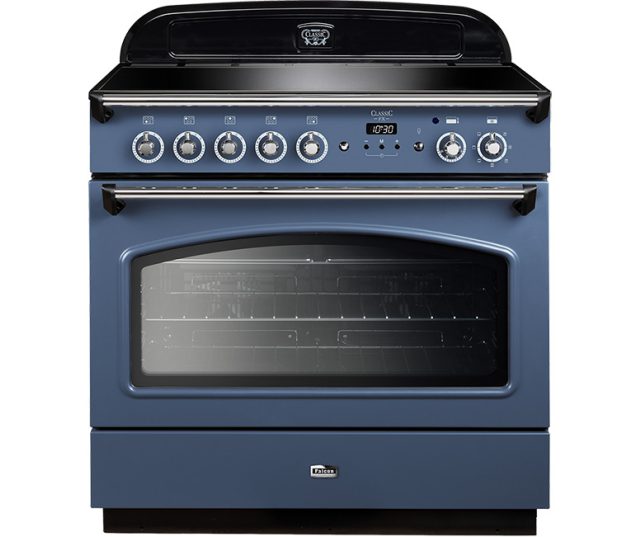 FALCON fornuis Classic FX 90 inductie stone blue messing