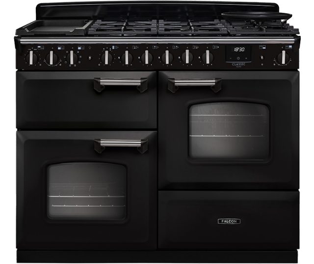 Falcon CLASSIC DELUXE 110 GAS CHARCOAL BLACK fornuis - 110 cm breed