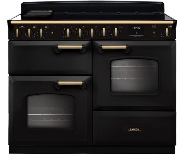Falcon CLASSIC DELUXE 110 INDUCTIE CHARCOAL BLACK fornuis - 110 cm breed