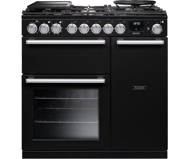 FALCON fornuis Nexus 2026 90 gas charcoal black