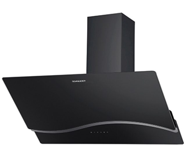 Schneider SCHD2A90EBV afzuigkap wand - zwart