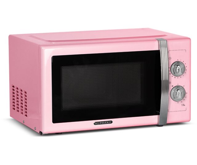 Schneider SMW23VMP retro jaren 50 magnetron - met grill - roze