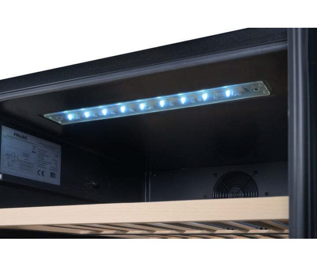 Senza Nome Friuli 82 onderbouw wijnkoelkast - zwart vensterglas