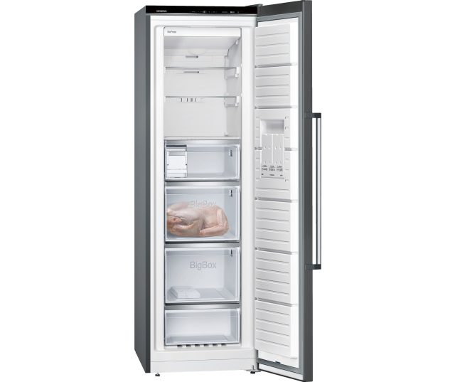 Siemens GS36NAX3P blacksteel vrieskast