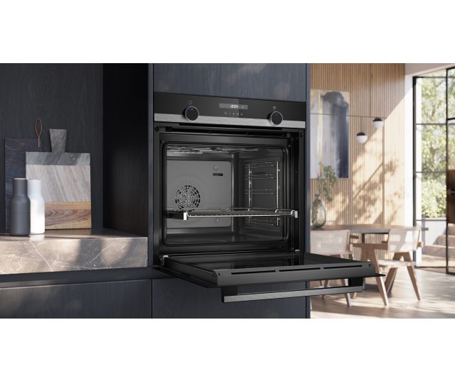 Siemens HB537GES3 inbouw oven met cookControl10 en telescopische rails