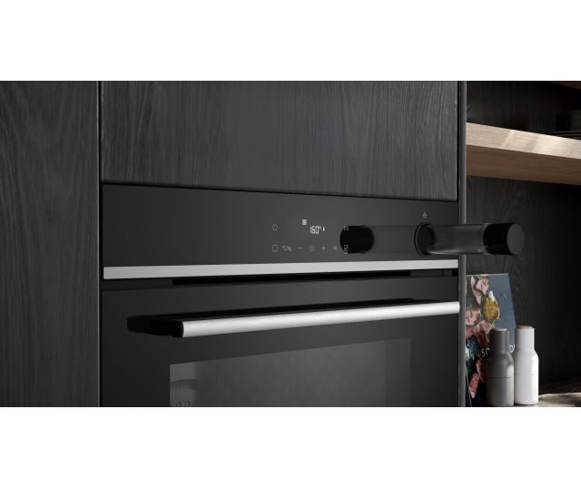 Siemens HR572GBS3 inbouw oven met stoom en pyrolyse - zwart
