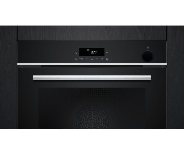 Siemens HR572GBS3 inbouw oven met stoom en pyrolyse - zwart