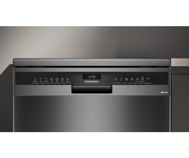 Siemens SN23EC22AE vrijstaande vaatwasser - blacksteel