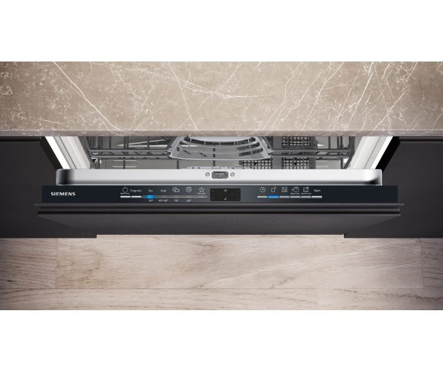 Siemens SN61IX13TE inbouw vaatwasser met besteklade en kunststof kuipbodem