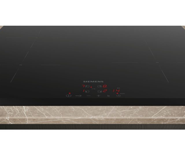 Siemens EH631BEB6E inductiekookplaat technische dimensionstekening met maatvoering zijkant