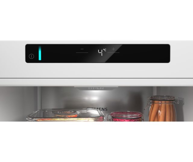 Siemens KS36NEWCM koelkast detail touchbediening met temperatuurweergave 4 graden en LED-verlichting