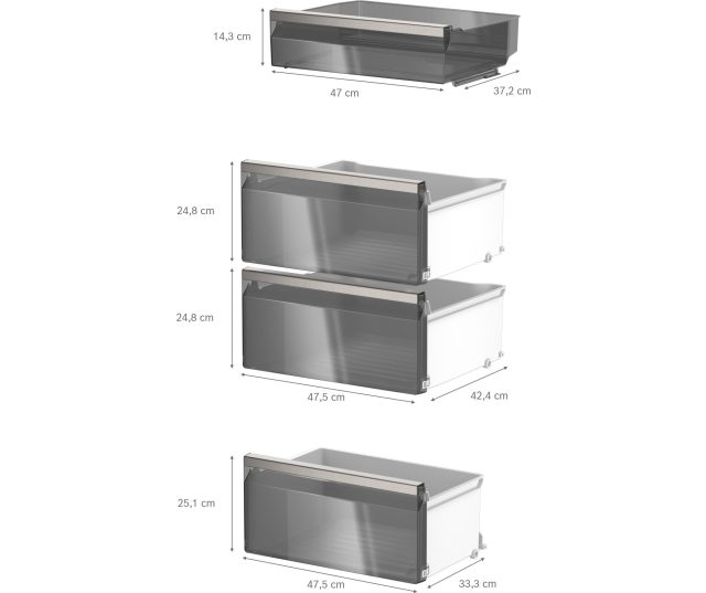 Siemens KS36NEXCM koelkast interieur volgeladen met voedsel en dranken detail