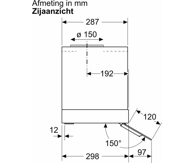 afzuigkap Siemens LJ97BDP60 - Inbouw afzuigkap