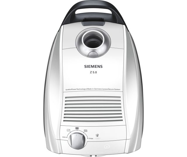 De Siemens VSZ5300 stofzuiger wit heeft een actieradius van 10 meter