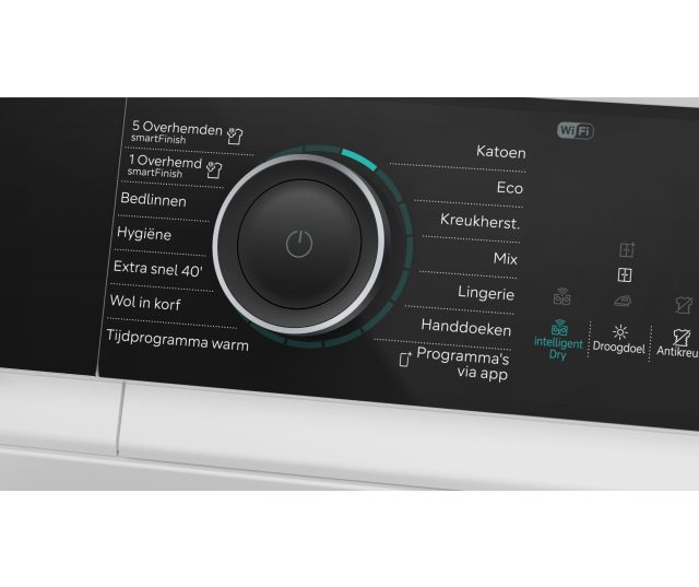 Bedieningspaneel Siemens WQ46N2C9NL met draaiknop en programmakeuzes