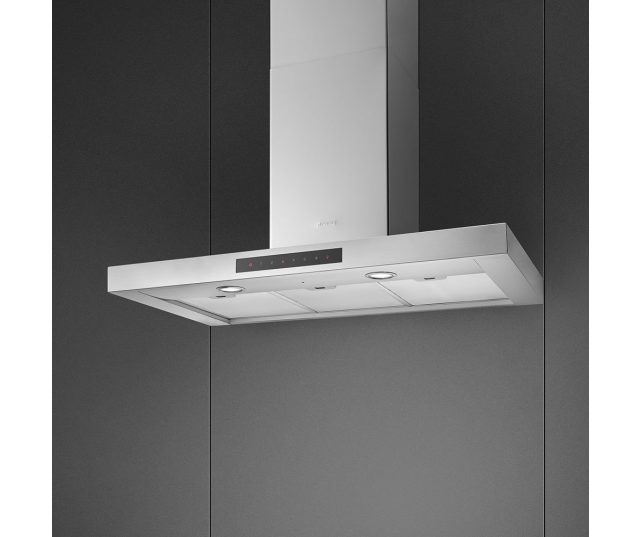 Smeg KICT90BL wand afzuigkap - 90 cm. breed