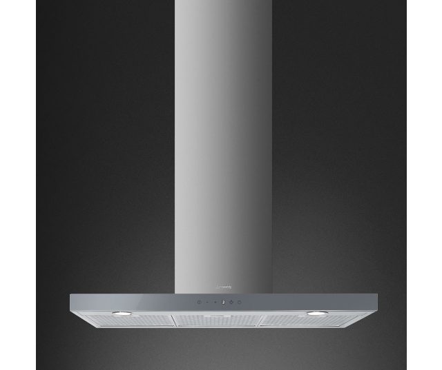 Smeg KS905SXE2 wand afzuigkap - zilver glas - Linea serie