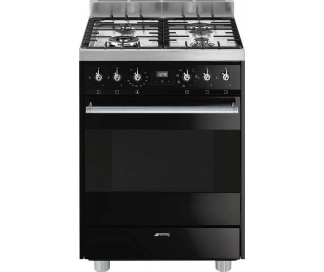 Smeg C6GMNNLK9 fornuis zwart - 60 cm. breed