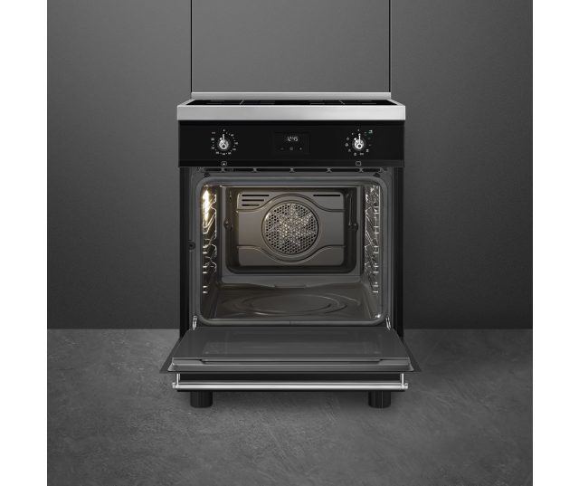 Smeg C6IPBLT2 fornuis oveninterieur met centrale ventilator en verwisselbare roosters