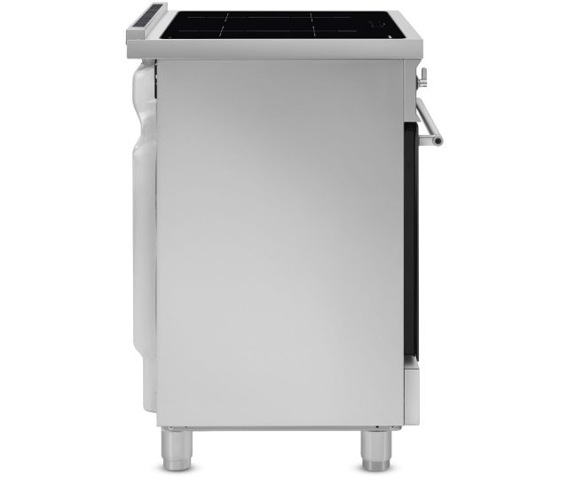 Smeg C6IPXT2 fornuis zijkant met afzuigopening bovenaan en handgrepen