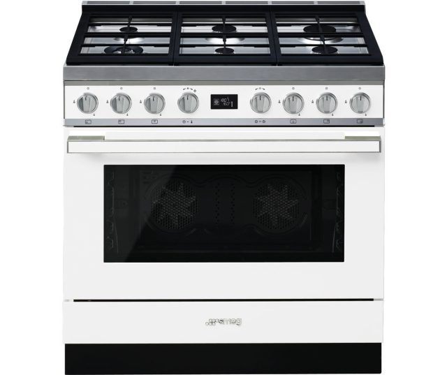 Smeg CPF9GMWHNLK gas fornuis wit