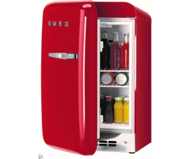 Smeg FAB5LR rode koelkast - linksdraaiend