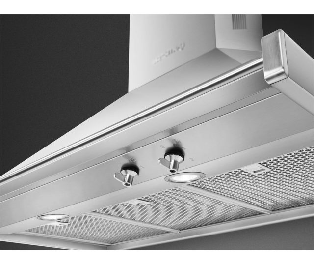 Smeg KD90HXE wand afzuigkap - roestvrijstaal - 90 cm. breed - Classici serie